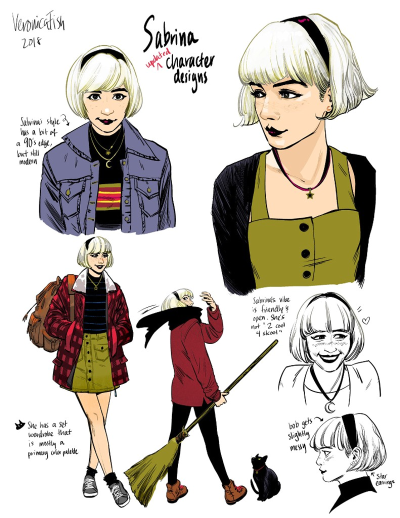 Fish’s character designs for Sabrina are just lovely.